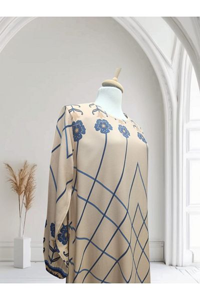 DENİZLİFE Women's Woven Patterned Dress