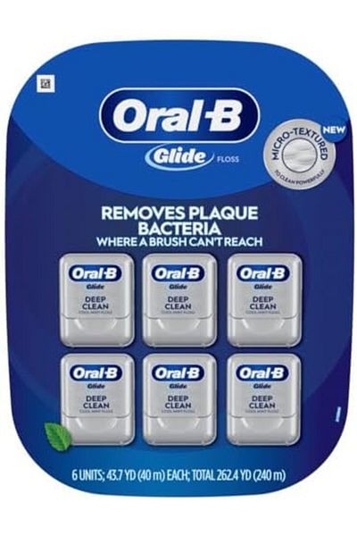 Oral-B Glide Cool Mint Deep Clean Floss, 6 Count