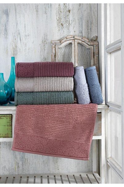 Şıkel 70x140 Banyo Havlusu 6'lı Penye Buta