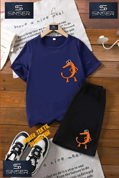 SS SİNSER Tricou cu gât rotund cu imprimeu special „KERTENKELE TRUNC KOLLAR Y...