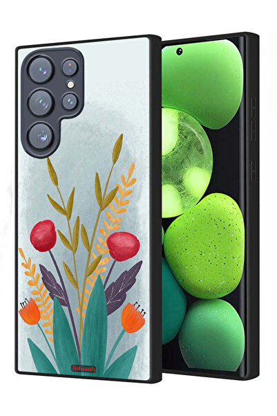 Tolwak غطاء حماية لهاتف سامسونج جالاكسي S23 ألترا 5G برسومات نباتية