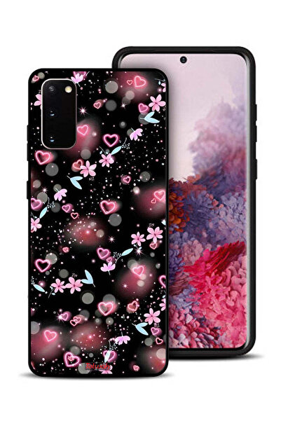 Tolwak غطاء حماية لهاتف سامسونج جالكسي S20 بنقشة قلوب وأزهار صغيرة