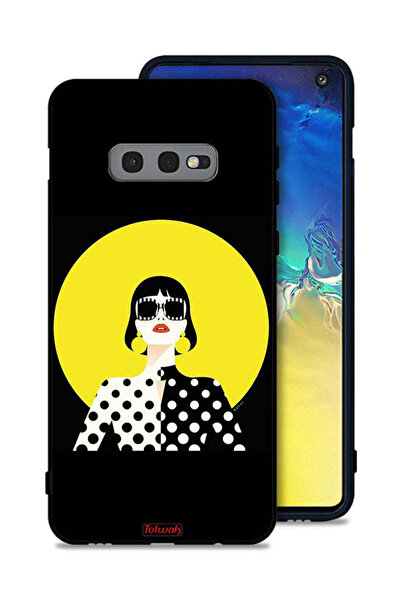 Tolwak غطاء حماية لهاتف Samsung Galaxy S10e بتصميم فتاة أنيقة