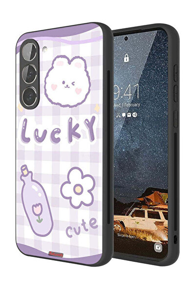 Tolwak غطاء حماية لهاتف سامسونج جالاكسي S23 بلس 5G - لطيف ومحظوظ