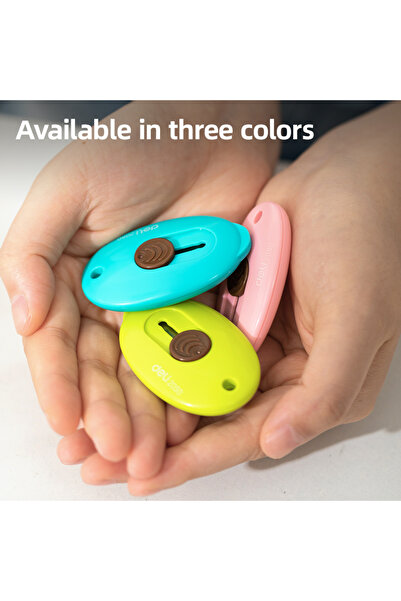 Deli EM513 3PCS Assorted Mini Cutter Set – ideal for letters, wrapping & light crafts