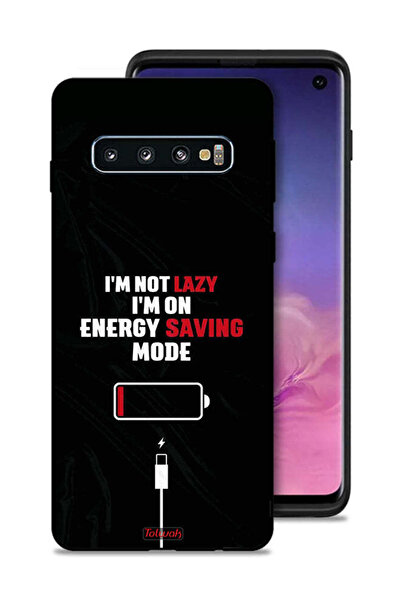 Tolwak غطاء حماية لهاتف سامسونج جالكسي S10 - أنا لست كسولاً، أنا في وضع توفير...