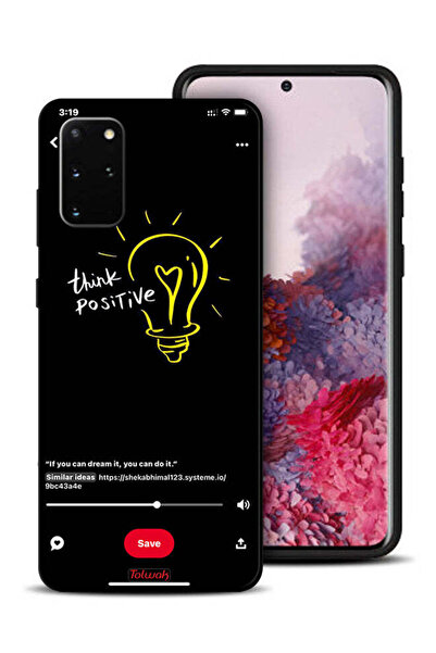 Tolwak غطاء حماية لهاتف سامسونج جالكسي S20 بلس - فكر بإيجابية