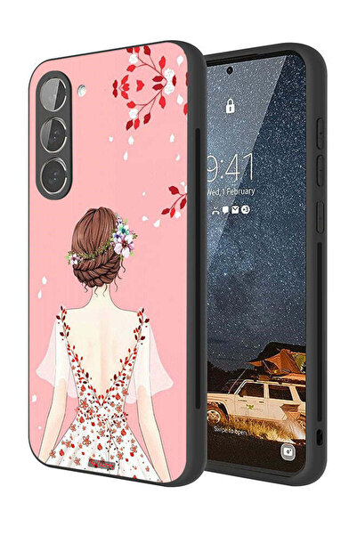 Tolwak غطاء حماية لهاتف سامسونج جالاكسي S23 بلس 5G برسم فتاة واقفة