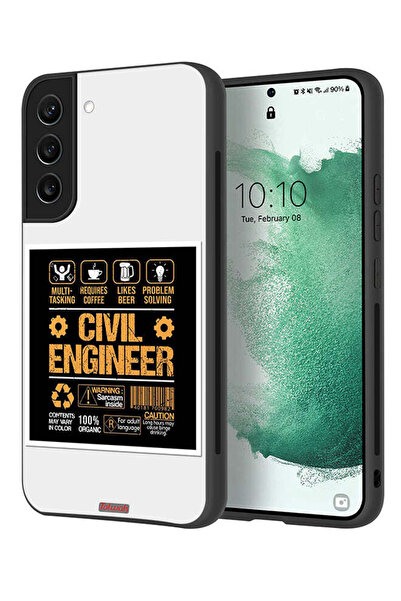 Tolwak غطاء حماية لهاتف سامسونج جالاكسي S21 بلس 5G، ملصق مهندس مدني