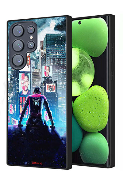 Tolwak غطاء حماية لهاتف سامسونج جالاكسي S23 ألترا 5G أيقونة العنكبوت