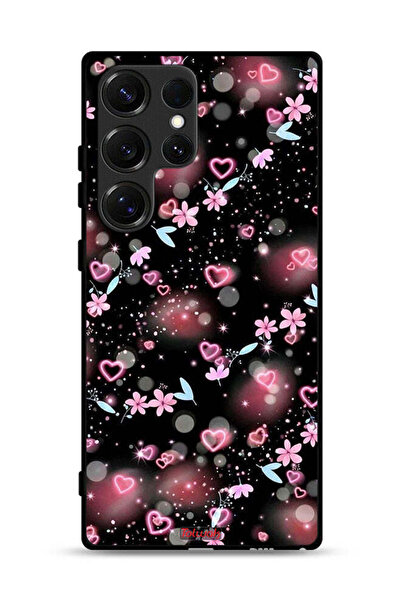 Tolwak غطاء حماية لهاتف سامسونج جالكسي S25 ألترا بنقشة قلوب وأزهار صغيرة
