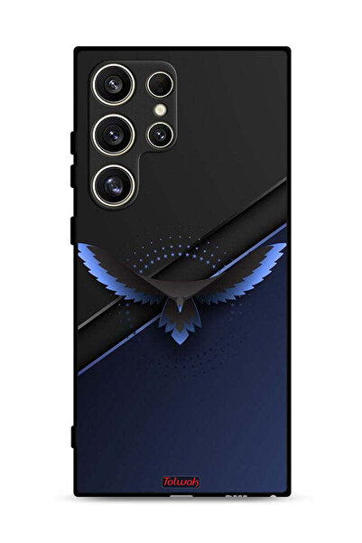 Tolwak Samsung Galaxy S24 Ultra 5G Protective Case Cover Eagle Digital Abstra...