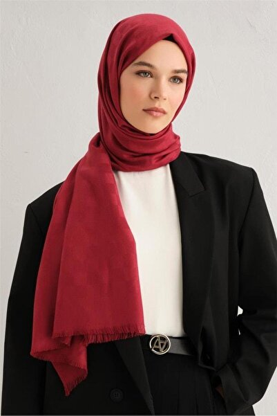 Armine Viscon Square Pattern Shawl Model 04