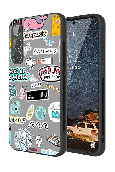 Tolwak غطاء حماية لهاتف سامسونج جالكسي S23 بلس 5G بملصقات Good Vibes