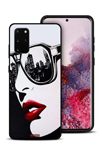 Tolwak غطاء حماية لهاتف سامسونج جالاكسي S20 بلس بتصميم وجه فتاة وفن تجريدي