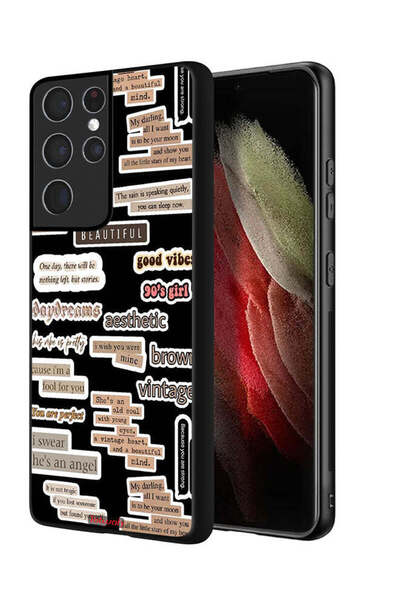 Tolwak Samsung Galaxy S21 Ultra 5G Protective Case Cover Beautiful Quotes Sti...