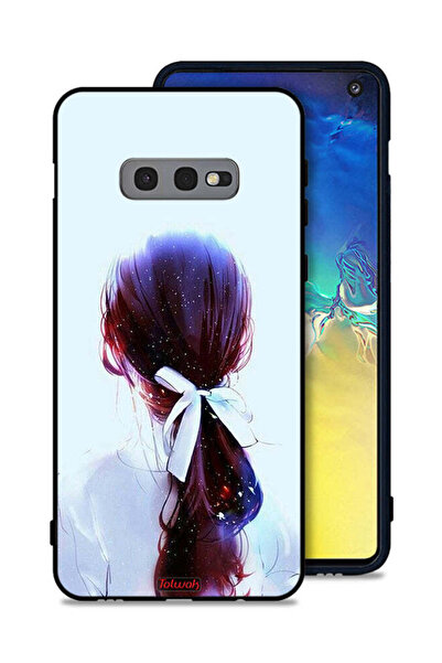 Tolwak غطاء حماية لهاتف Samsung Galaxy S10e بتصميم ربطة شعر مع رباط شعر فني ل...