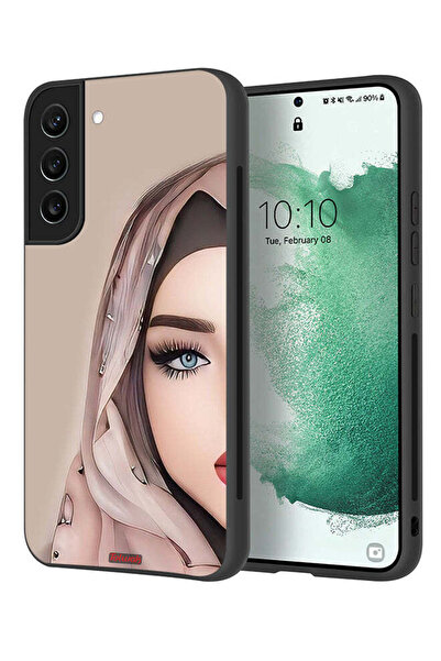 Tolwak غطاء حماية لهاتف سامسونج جالاكسي S21 بلس 5G، رسم فتاة نصف وجه