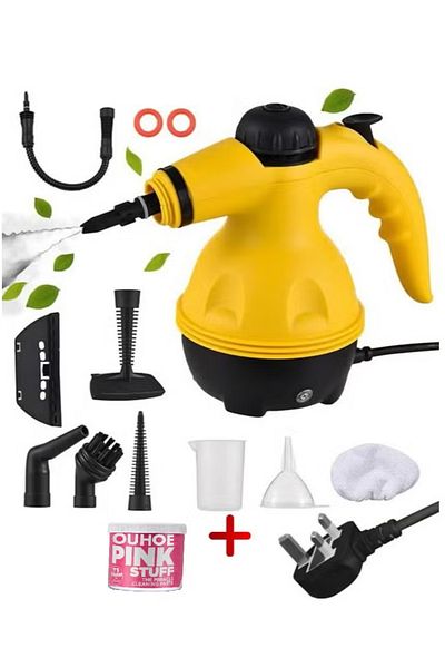 Primo Plus High Temperature High Pressure Steam Cleaner with 9 Pieces Accessories with Magic Paste Gift
