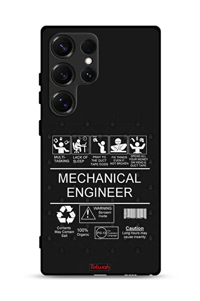 Tolwak غطاء حماية لهاتف سامسونج جالاكسي S25 ألترا، ملصق مهندس ميكانيكي