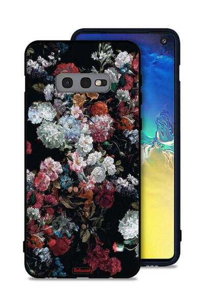 Tolwak غطاء حماية لهاتف سامسونج جالكسي S10e بنقشة ورود عتيقة