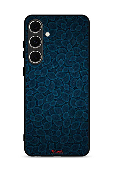 Tolwak غطاء حماية لهاتف سامسونج جالكسي S24 FE 5G بنقشة أوراق فنية رقمية