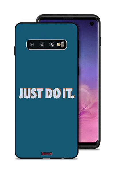 Tolwak غطاء حماية لجهاز Samsung Galaxy S10 - Just Do It