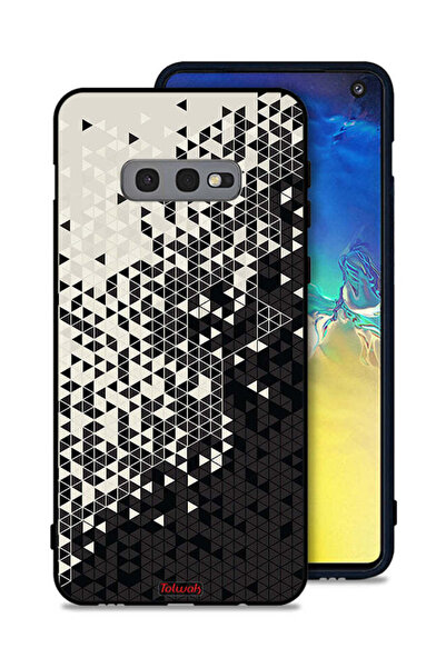 Tolwak غطاء حماية لهاتف Samsung Galaxy S10e بنمط مثلث فني رقمي