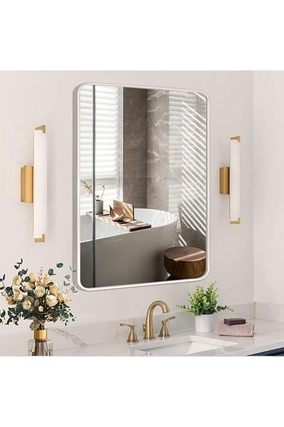 DEC4 Shatterproof rectangular mirror, 100 x 60 cm. Multiple frame colors.