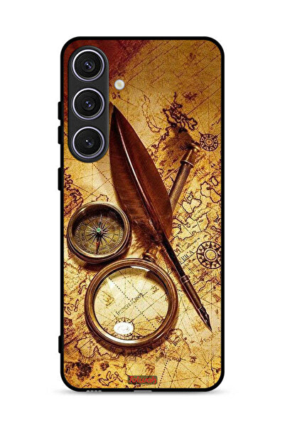 Tolwak غطاء حماية بتصميم بوصلة عتيقة من سامسونج جالكسي S25