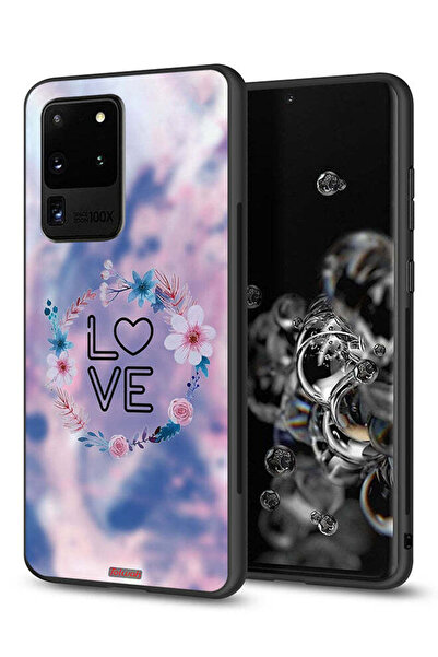 Tolwak غطاء حماية لهاتف سامسونج جالكسي S20 ألترا بتصميم خاتم الحب بين الزهور