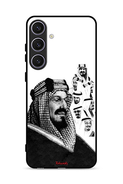 Tolwak غطاء حماية لهاتف سامسونج جالاكسي إس 24 بلس 5G، ملصق فني أبيض وأسود لمل...