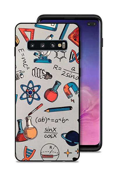 Tolwak غطاء حماية لهاتف سامسونج جالكسي S10 بلس - علامات علمية