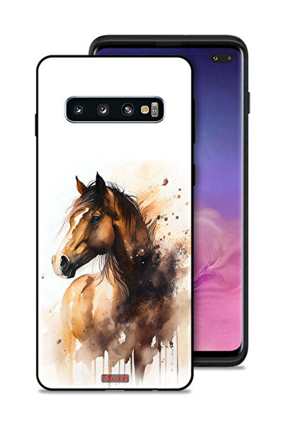 Tolwak غطاء حماية لهاتف Samsung Galaxy S10 Plus بتصميم حصان تجريدي