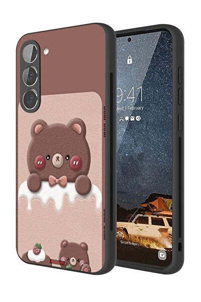 Tolwak غطاء حماية لهاتف سامسونج جالاكسي S23 بلس 5G - دب الفراولة