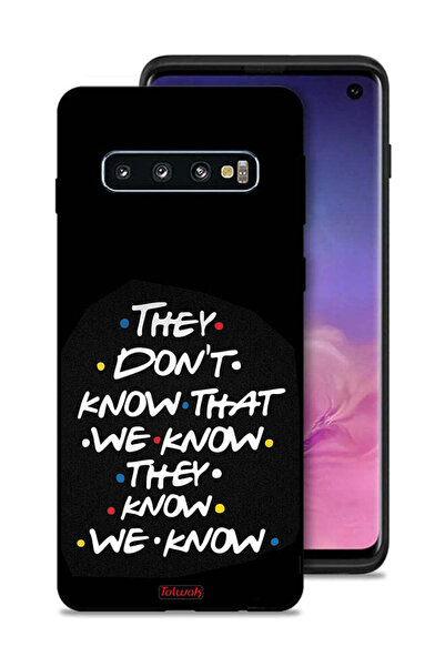 Tolwak غطاء حماية لهاتف Samsung Galaxy S10 لا يعرفون ما نعرفه يعرفون أننا نعرفه
