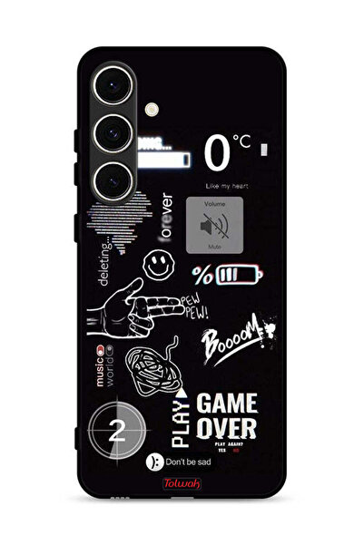 Tolwak Samsung Galaxy S24 FE 5G Protective Case Cover Game Over Pew Pew