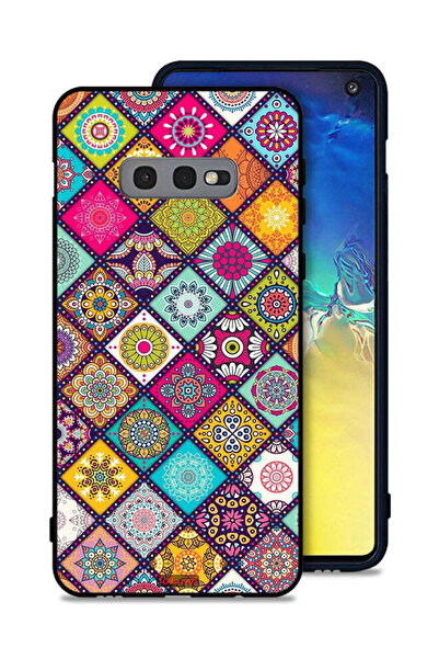 Tolwak غطاء حماية لهاتف سامسونج جالاكسي S10e بنمط مربعات ماندالا