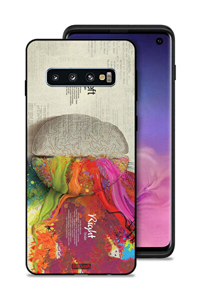 Tolwak غطاء حماية لهاتف Samsung Galaxy S10 بتصميم تجريدي لعلم الدماغ
