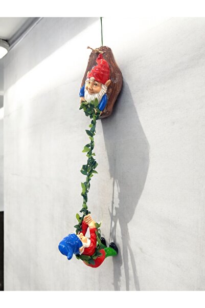 MEGA KANYON Sevimli Şans Getiren Renkli Cüceler | Bahçe Balkon Duvar Süsü | E...