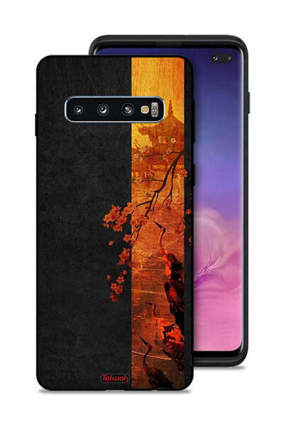 Tolwak غطاء حماية لهاتف Samsung Galaxy S10 Plus بألوان الخريف الفنية