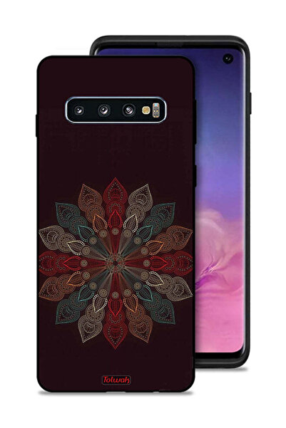 Tolwak غطاء حماية لهاتف سامسونج جالاكسي S10 بتصميم زهرة ماندالا