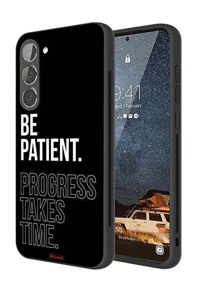 Tolwak غطاء حماية لهاتف Samsung Galaxy S23 5G كن صبورًا فالتقدم يستغرق وقتًا