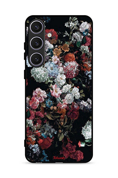 Tolwak غطاء حماية لهاتف سامسونج جالاكسي S24 5G بنقشة ورود عتيقة