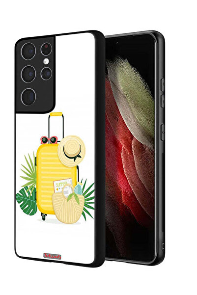 Tolwak Samsung Galaxy S21 Ultra 5G Protective Case Cover Summer Digital Art