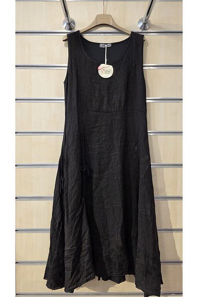 Park Moda Italian Linen Dress Zero Sleeve