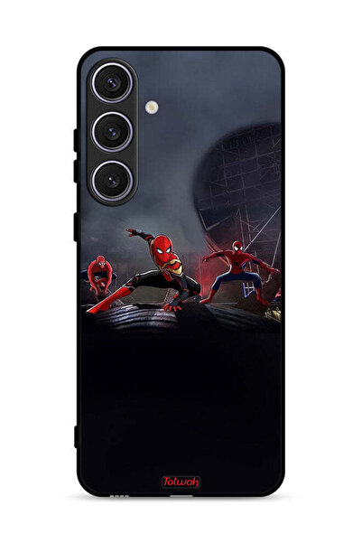 Tolwak Samsung Galaxy S25 Protective Case Cover Three Spiders