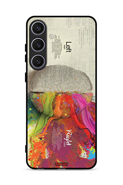 Tolwak غطاء حماية لهاتف Samsung Galaxy S25 Plus بتصميم تجريدي لعلم الدماغ