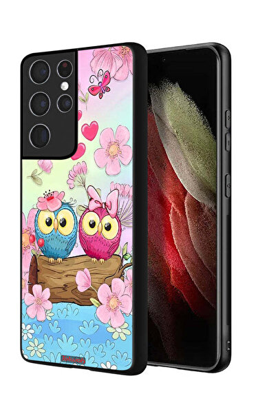 Tolwak غطاء حماية لهاتف سامسونج جالاكسي S21 ألترا 5G برسومات بومة لطيفة