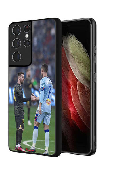 Tolwak غطاء حماية لهاتف سامسونج جالاكسي S21 ألترا 5G ميسي ورونالدو